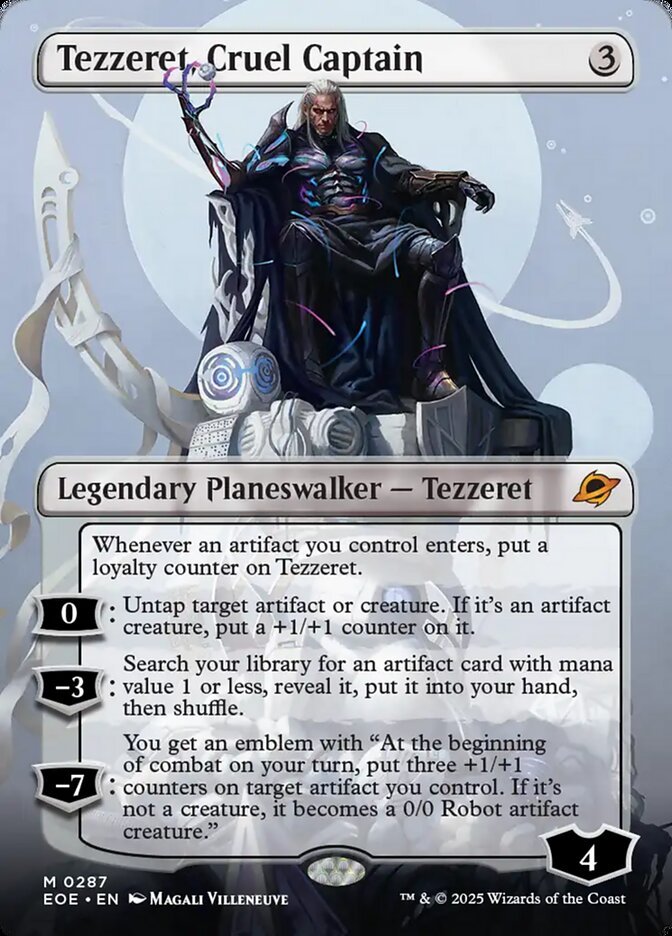Tezzeret, Cruel Captain - Borderless - Foil