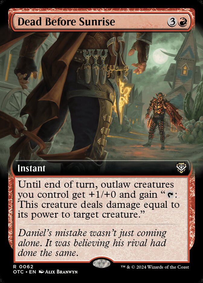 Dead Before Sunrise - Extended Art - Foil