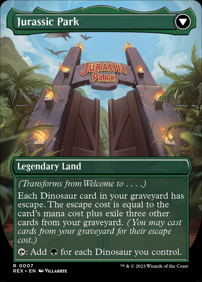 Welcome to . . . // Jurassic Park - Borderless - Foil