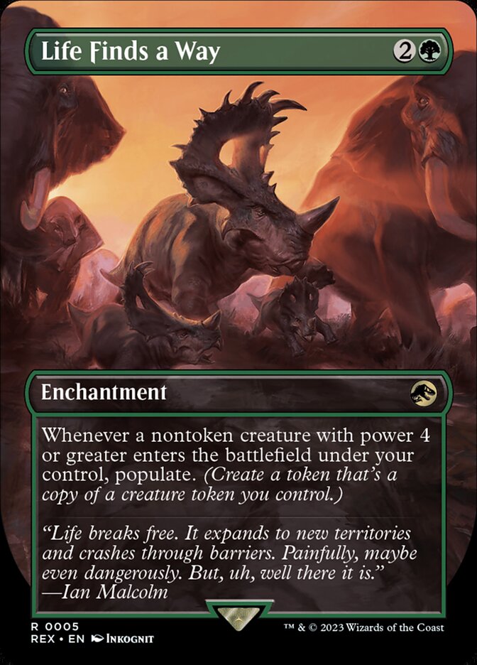 Life Finds a Way - Borderless - Foil