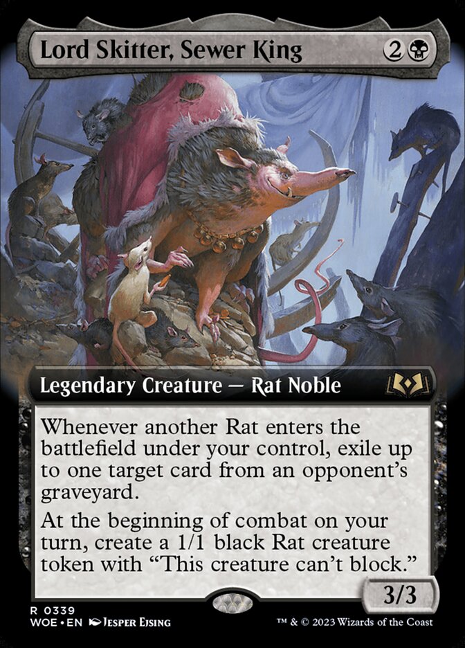 Lord Skitter, Sewer King - Extended Art - Foil
