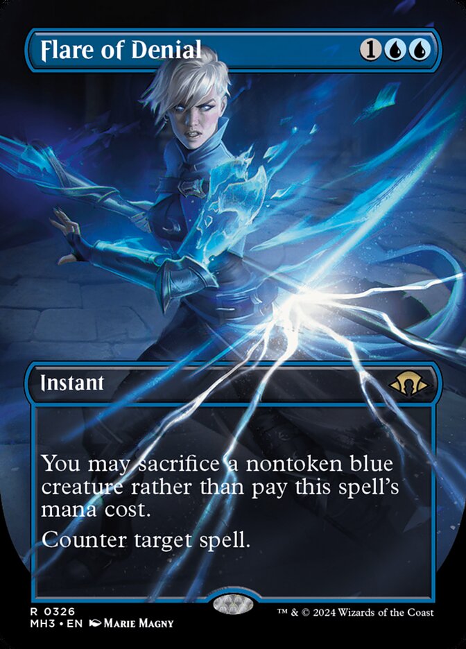 Flare of Denial - Borderless - Foil