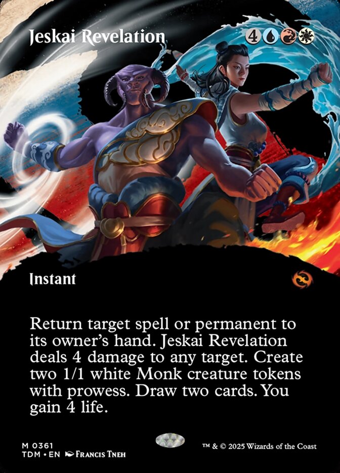 Jeskai Revelation - Borderless Clan Showcase - Foil
