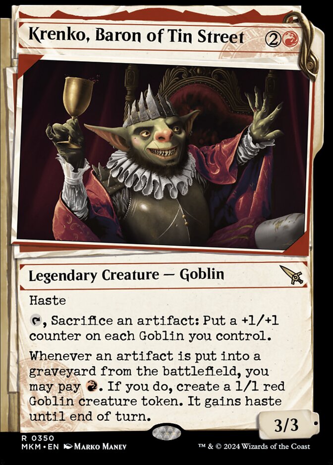 Krenko, Baron of Tin Street - Dossier