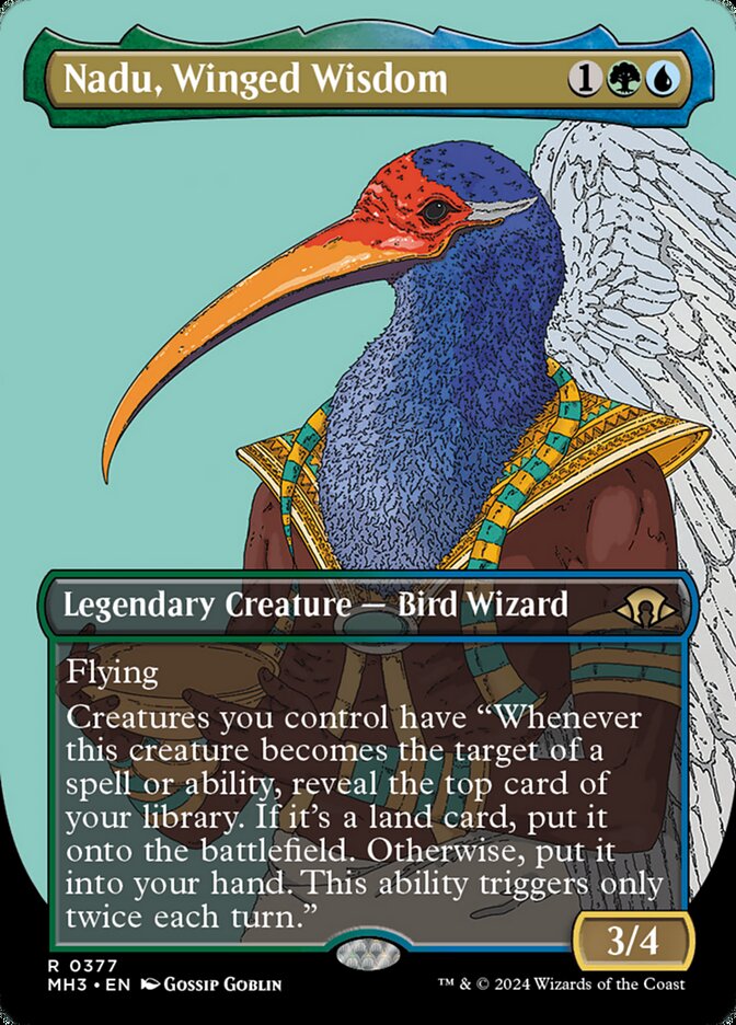 Nadu, Winged Wisdom - Borderless - Foil
