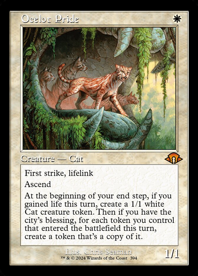 Ocelot Pride - Retro Frame - Foil