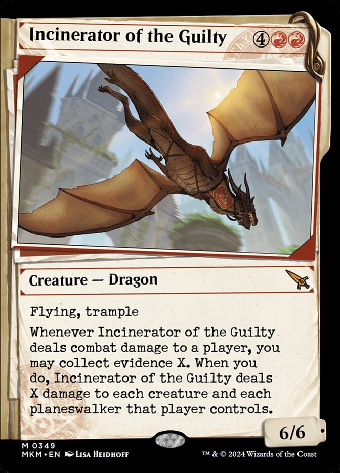 Incinerator of the Guilty - Dossier - Foil