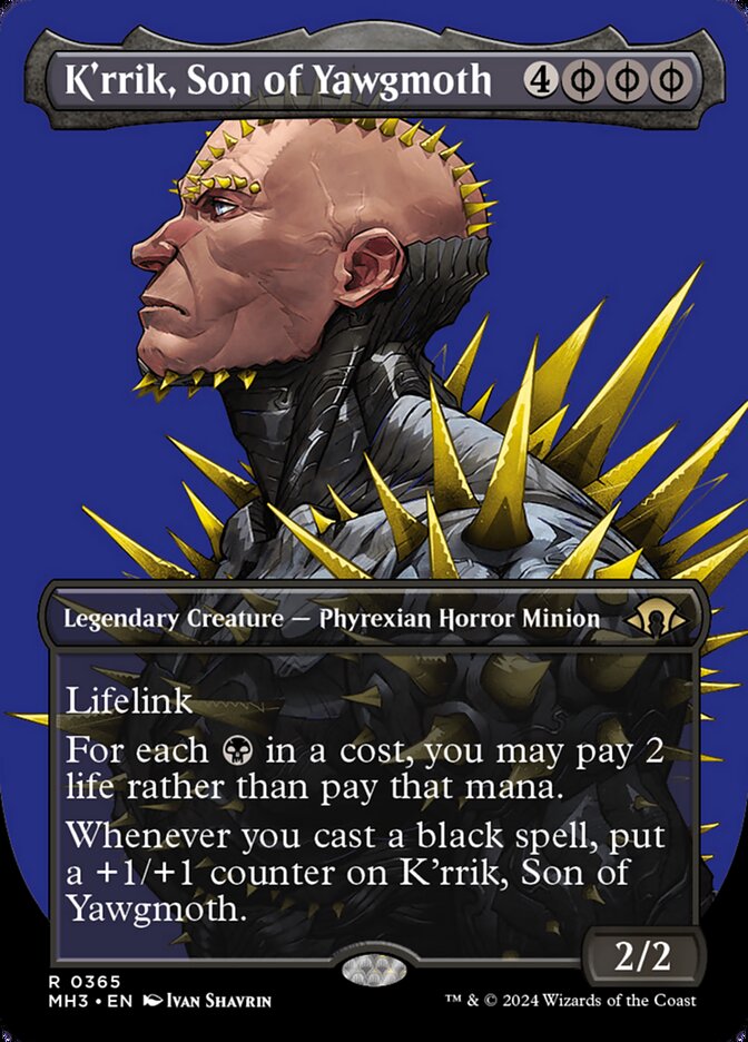 K'rrik, Son of Yawgmoth - Borderless - Foil