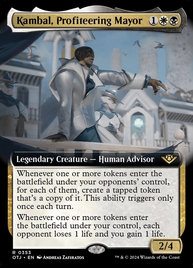 Kambal, Profiteering Mayor - Extended Art - Foil