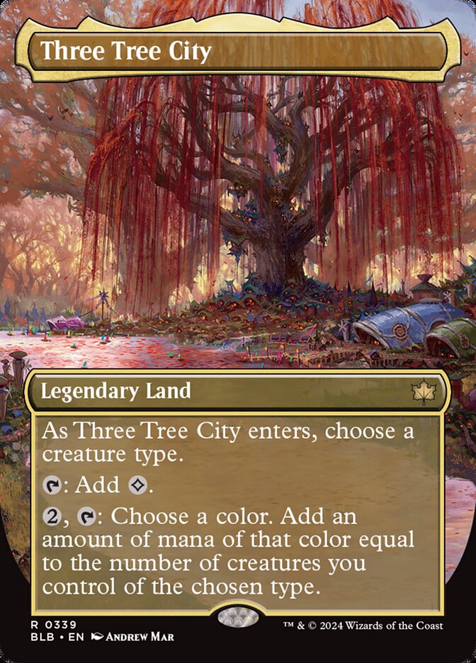 Three Tree City - Borderless (Autumn) - Foil