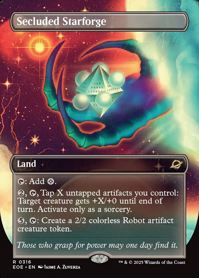 Secluded Starforge - Borderless - Foil