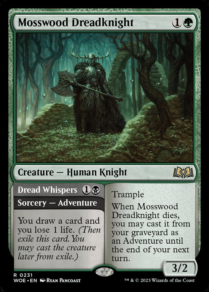 Mosswood Dreadknight // Dread Whispers - Foil