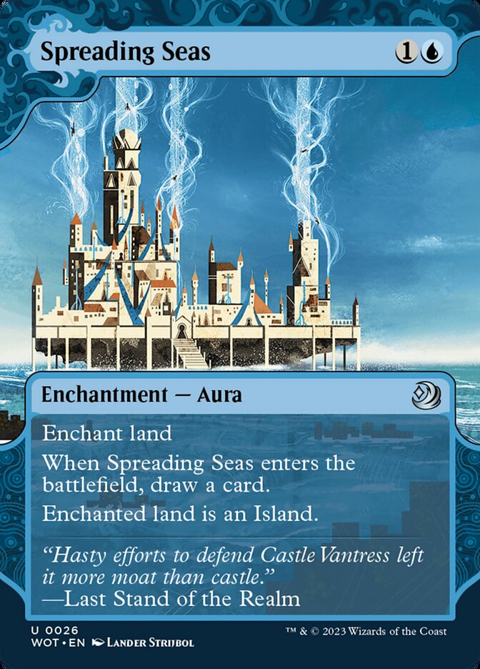 Spreading Seas - Borderless - Foil