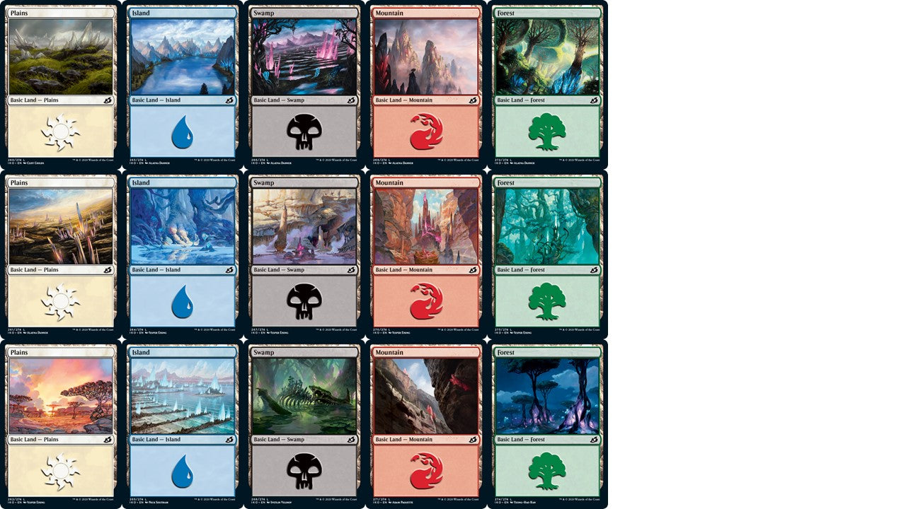 Ikoria: Lair of Behemoths Basic Land set (1 each of 15)