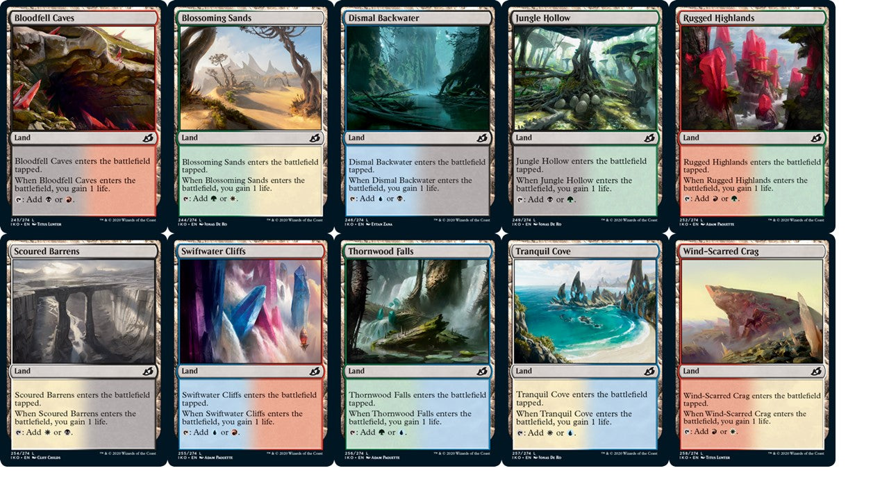 Ikoria: Lair of Behemoths Dual Land set (1 each of 10)