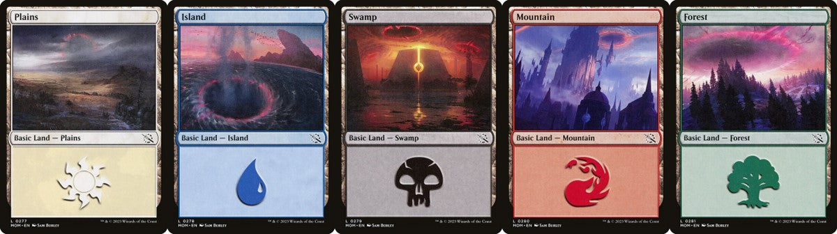 March of the Machine Basic Land set (1 each of 5)