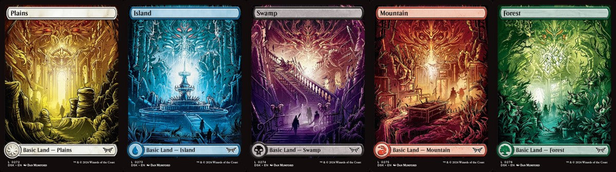 Duskmourn: House of Horror Full Art Land set (1 each of 5) - Full Art