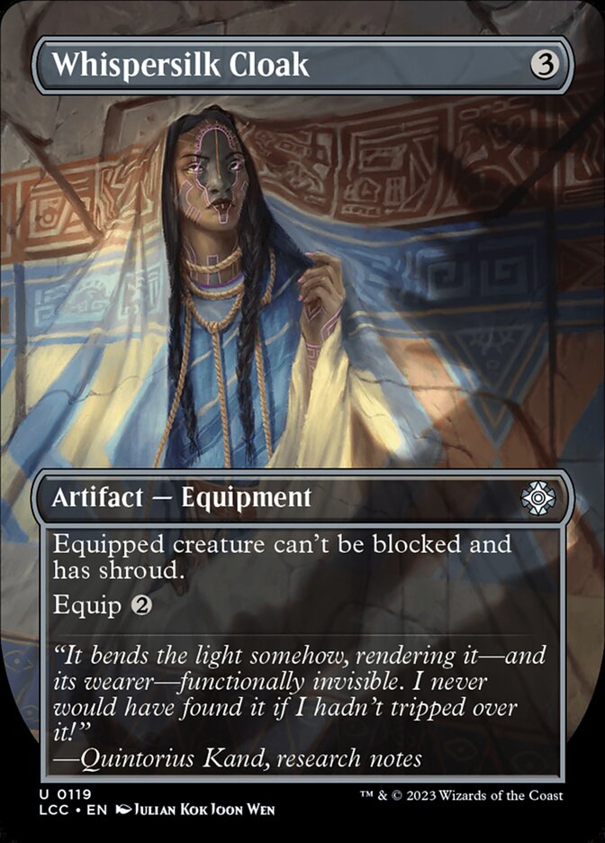 Whispersilk Cloak - Borderless - Foil