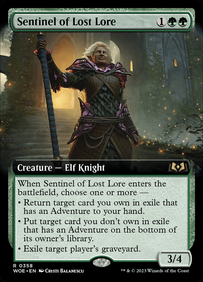 Sentinel of Lost Lore - Extended Art - Foil