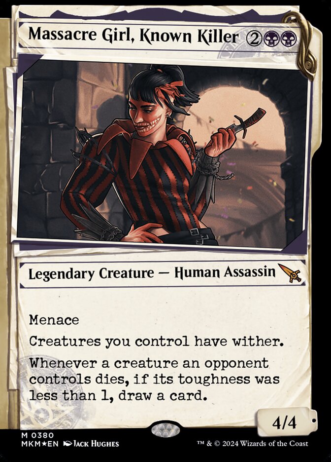 Massacre Girl, Known Killer - Invisible Ink - Foil