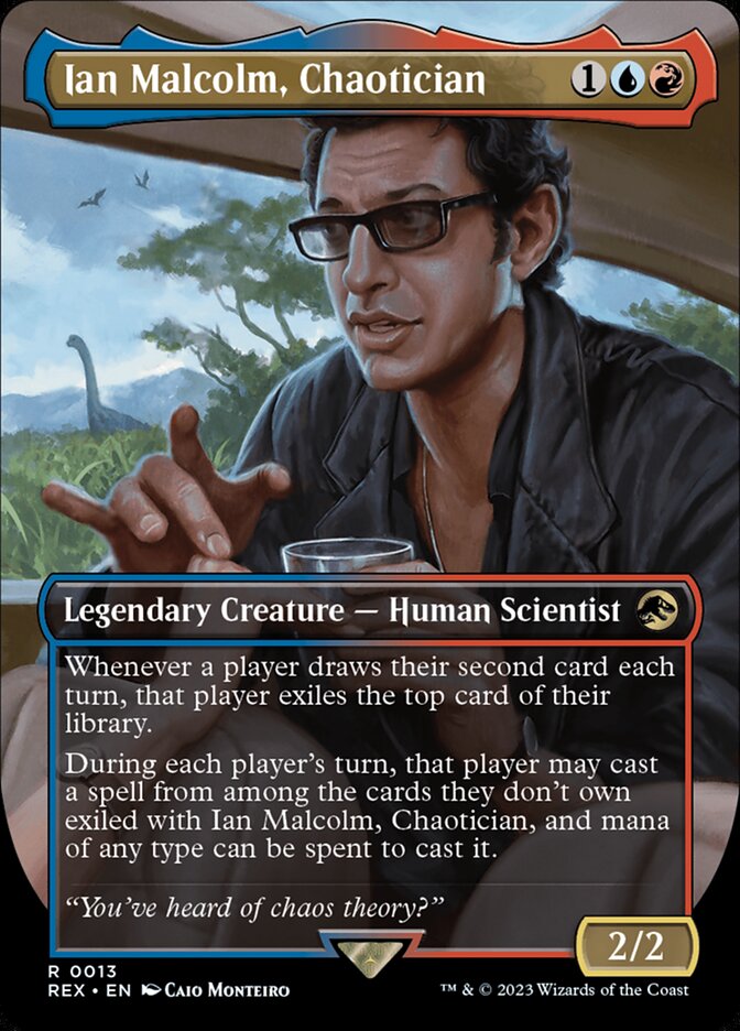 Ian Malcolm, Chaotician - Borderless - Foil