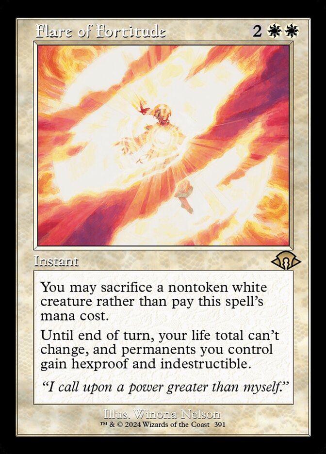 Flare of Fortitude - Retro Frame - Foil