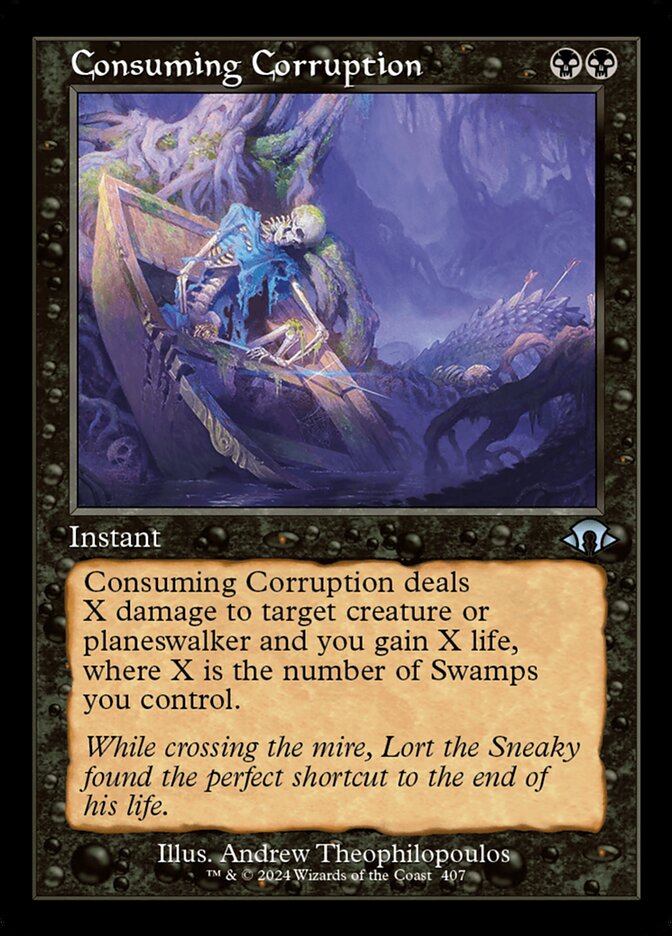 Consuming Corruption - Retro Frame - Foil