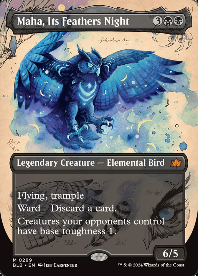 Maha, Its Feathers Night - Borderless - Foil