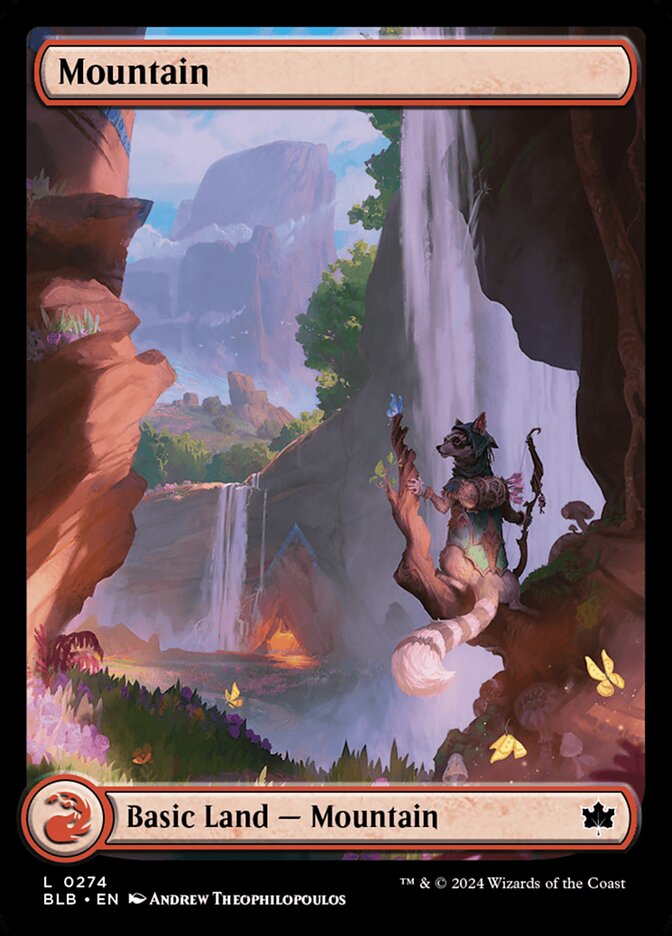 Mountain - Full Art (Spring)