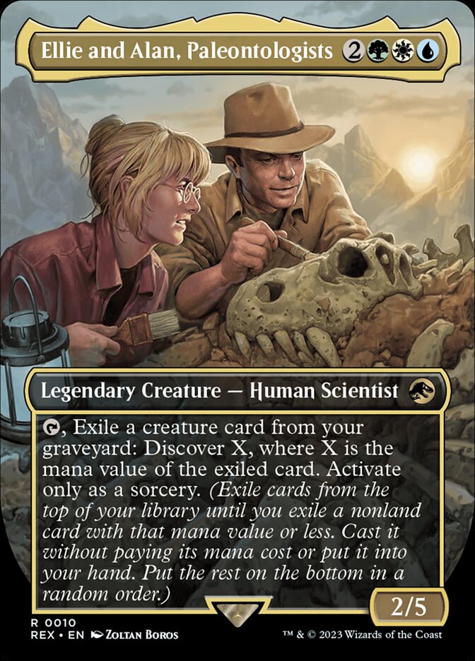 Ellie and Alan, Paleontologists - Borderless - Foil