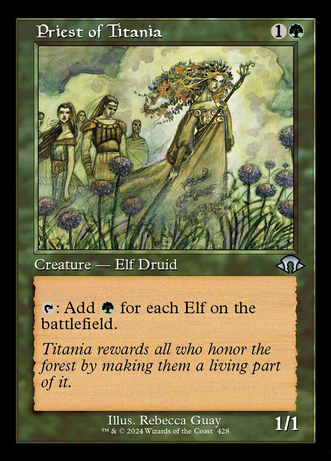 Priest of Titania - Retro Frame - Foil