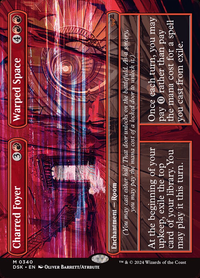 Charred Foyer // Warped Space - Borderless - Foil