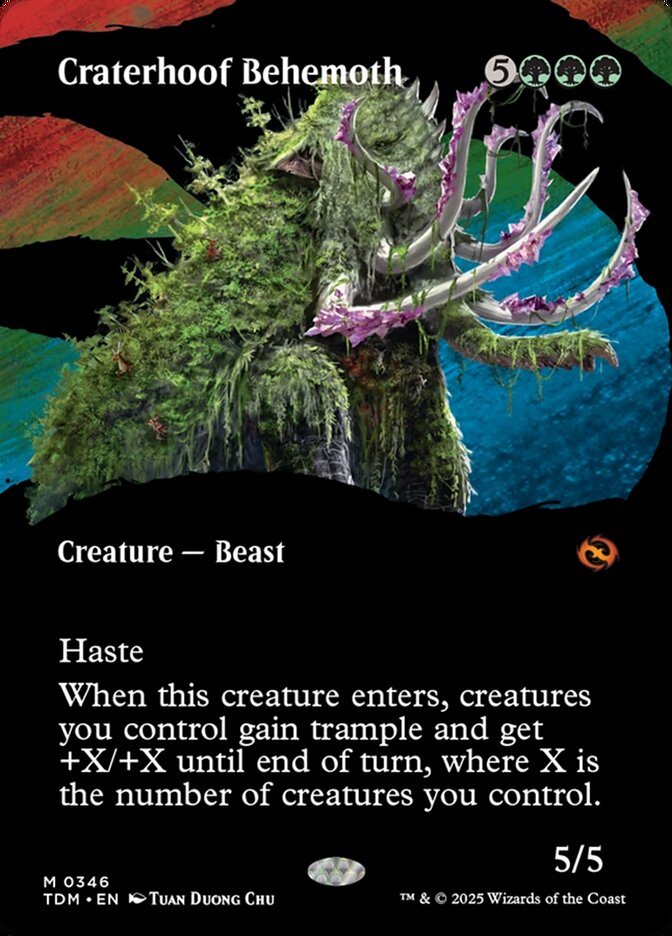 Craterhoof Behemoth - Borderless Clan Showcase - Foil
