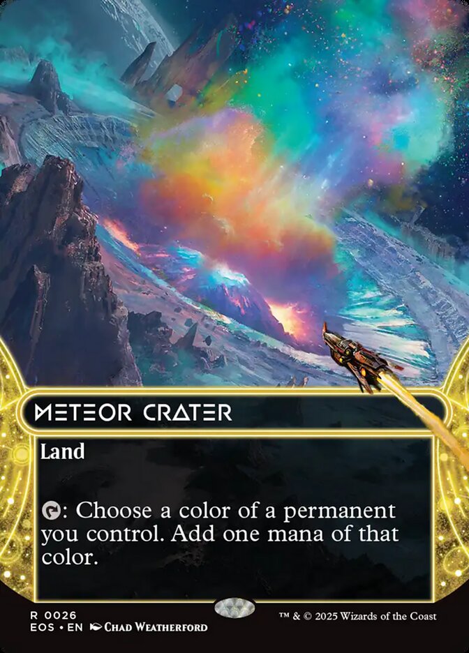 Meteor Crater - Borderless - Foil