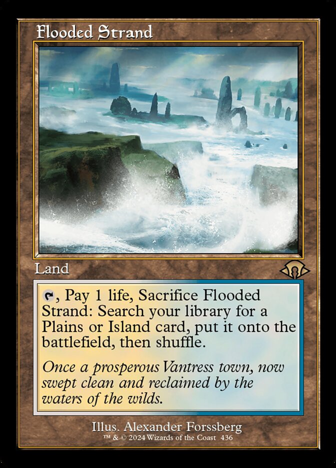 Flooded Strand - Retro Frame - Foil