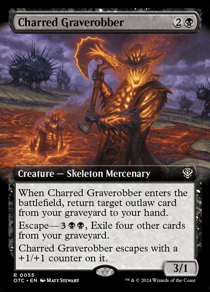 Charred Graverobber - Extended Art - Foil
