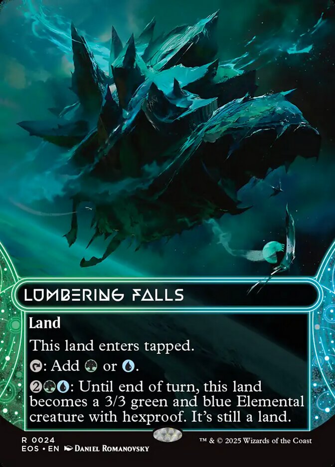Lumbering Falls - Borderless