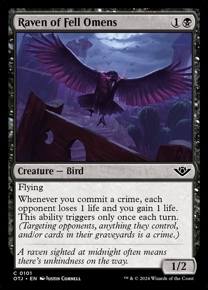 Raven of Fell Omens - Foil