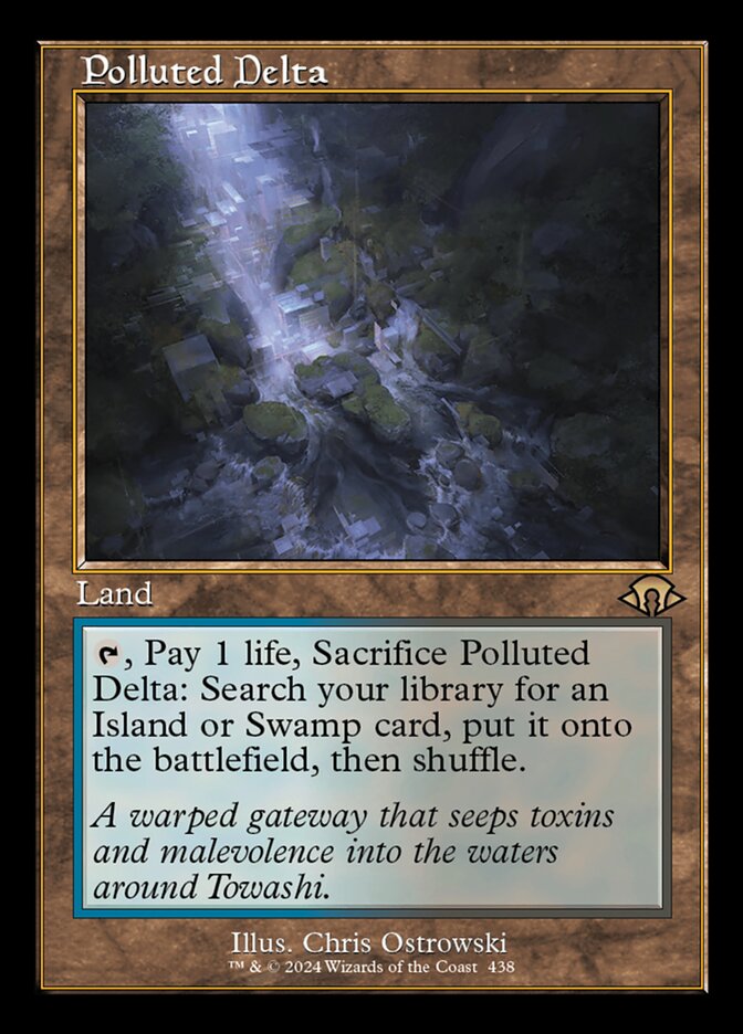 Polluted Delta - Retro Frame - Foil