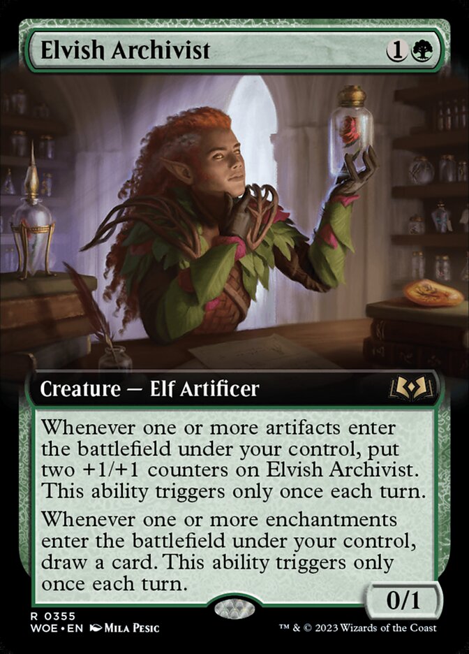 Elvish Archivist - Extended Art - Foil