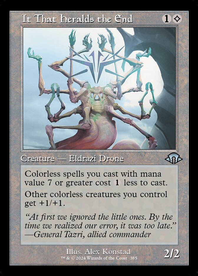 It That Heralds the End - Retro Frame - Foil