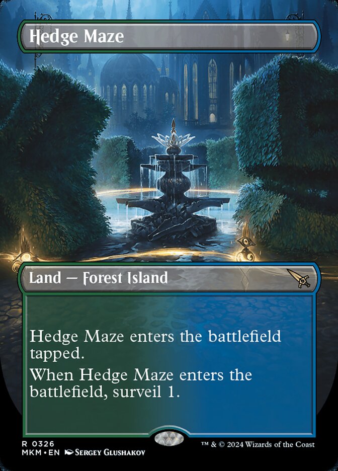 Hedge Maze - Borderless - Foil