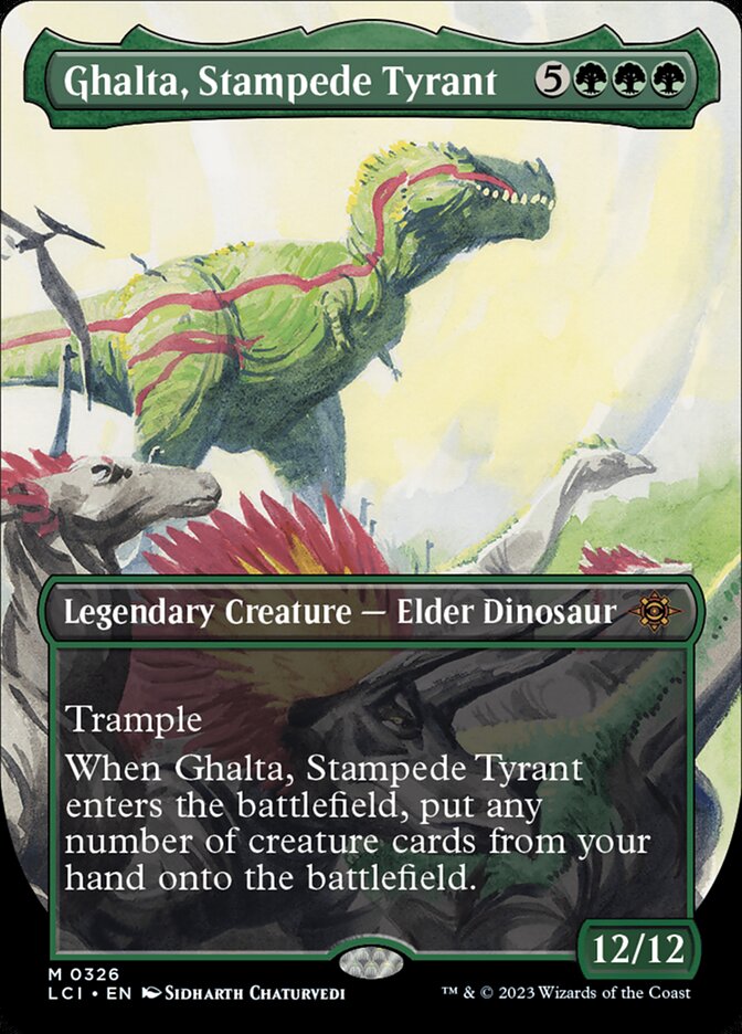 Ghalta, Stampede Tyrant - Borderless - Foil