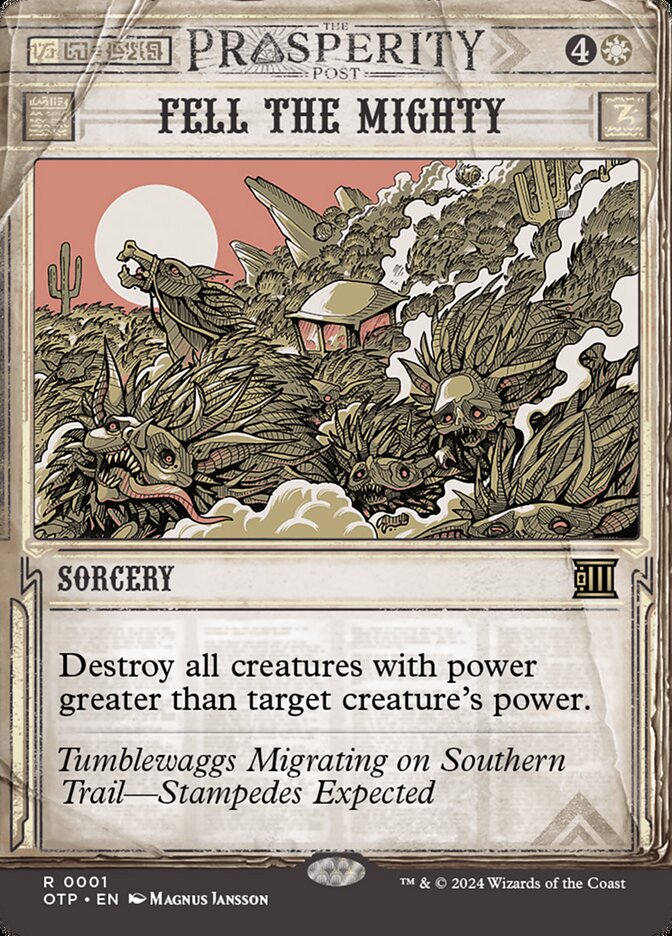Fell the Mighty - Prosperity - Foil