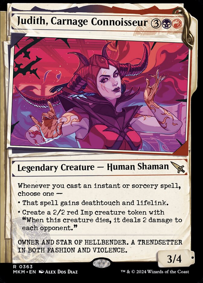 Judith, Carnage Connoisseur - Dossier
