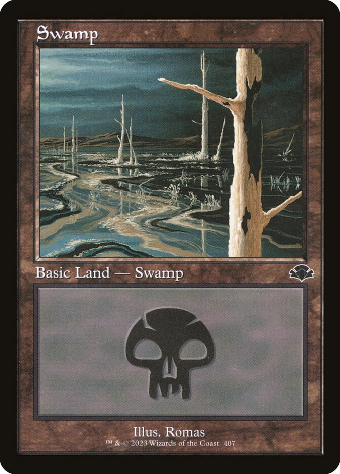 Swamp - Retro Frame - Foil