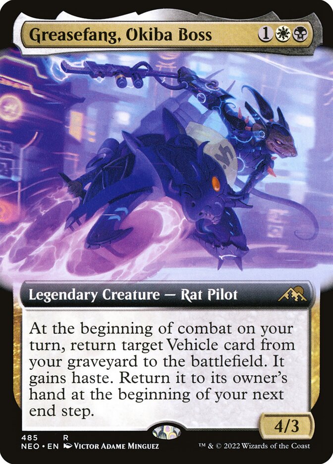 Greasefang, Okiba Boss - Extended Art - Foil