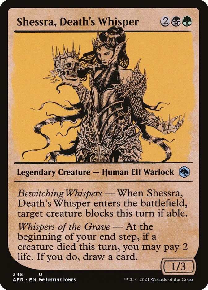 Shessra, Death's Whisper - Showcase - Foil