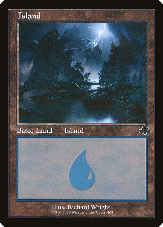 Island - Retro Frame - Foil