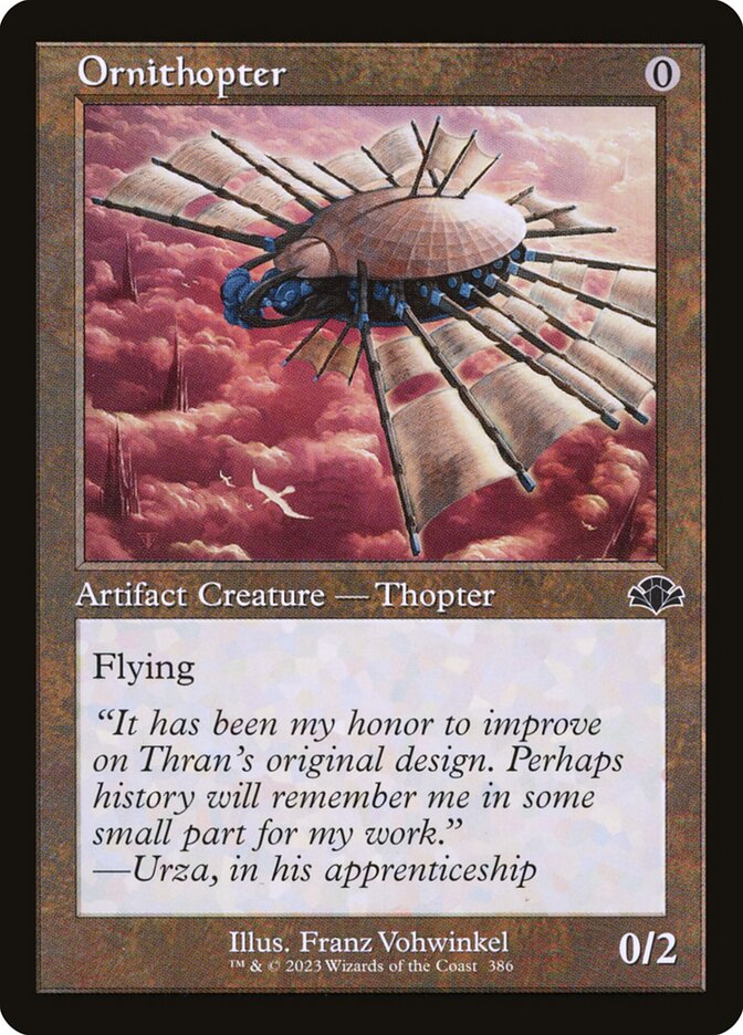 Ornithopter - Retro Frame - Foil